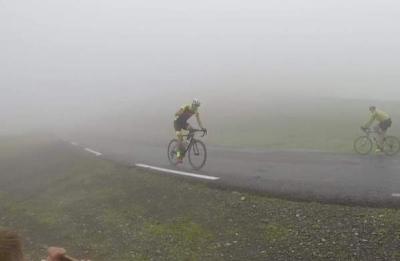 Dans le brouillard à Hautacam