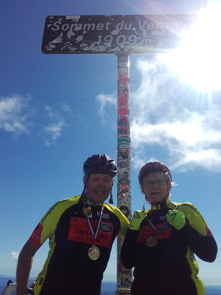 Gérard Dartevelle et son épouse Paulette au Mont Ventoux